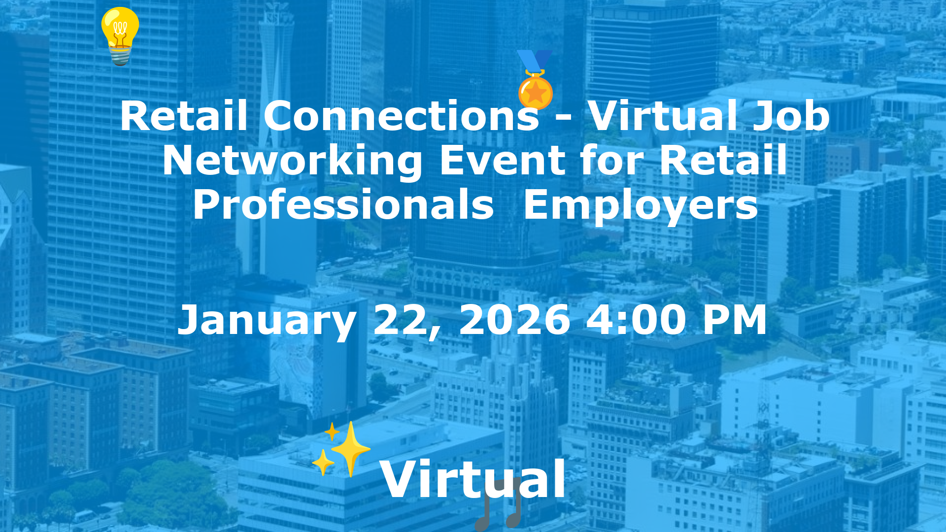 Retail Connections - Virtual Job  Networking Event for Retail Professionals  Employers event image
